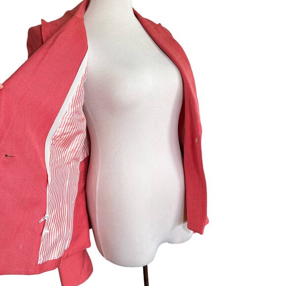 Veronica Beard NEW Danielle Dickey Blazer Single Button Jacket Melon Pink 2 - Picture 5 of 15